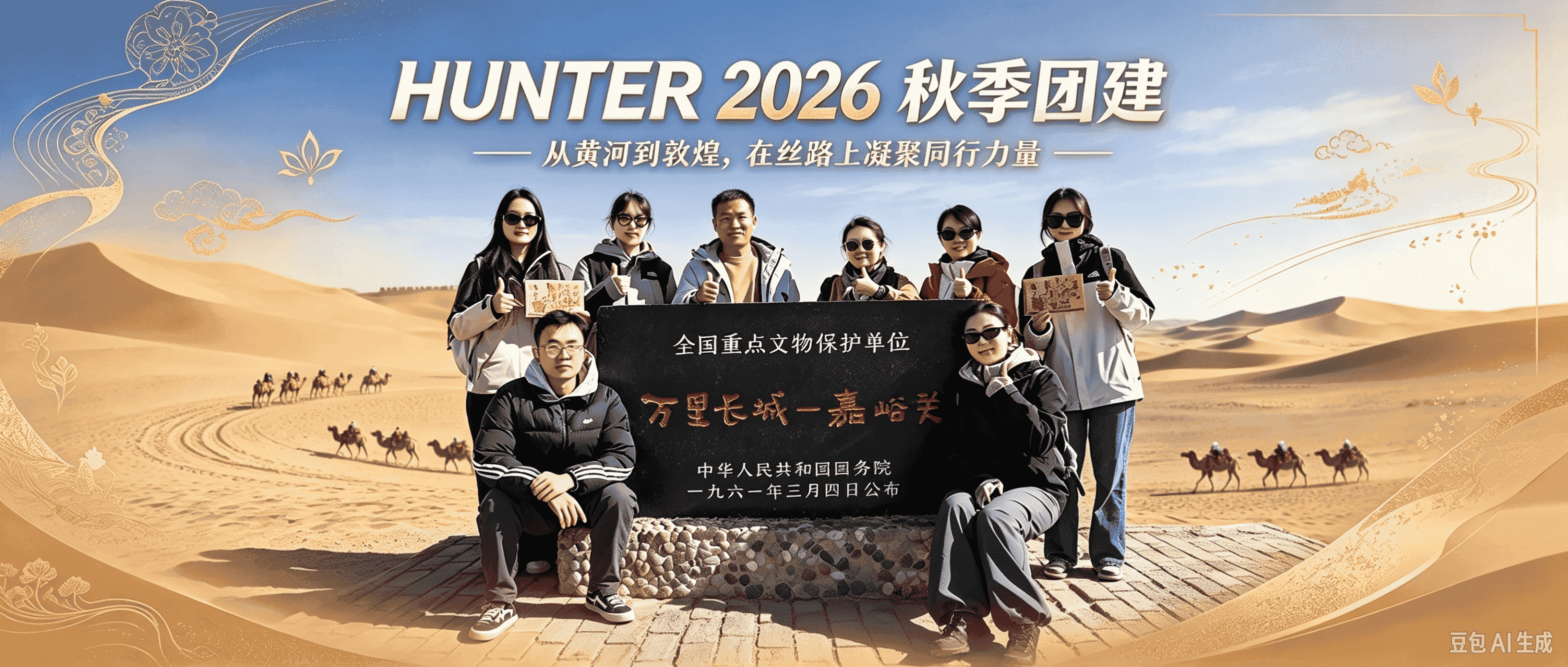 HUNTER 2026秋季团建|从黄河到敦煌,在丝路上凝聚同行力量